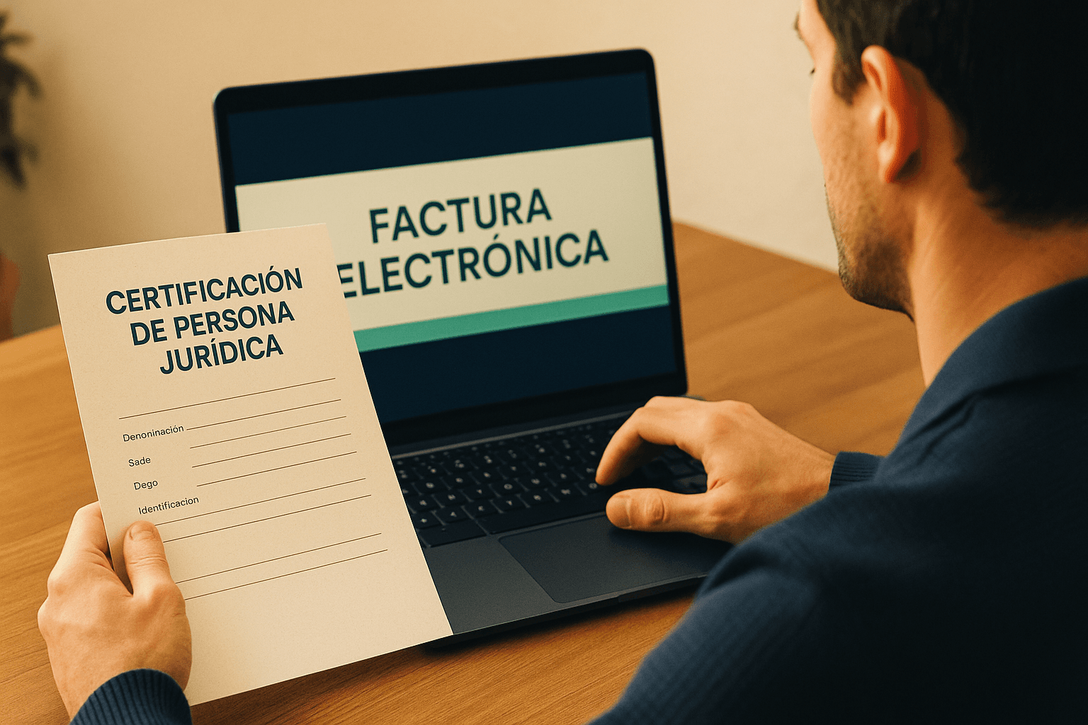 Certificación de persona jurídica para factura electrónica